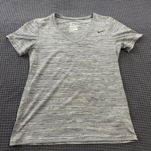 Nike Women's Gray Short Sleeve Dri fit  Tee